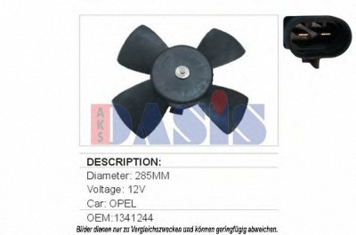 AKS DASIS 158007n -  Вентилятор, охлаждение двигателя